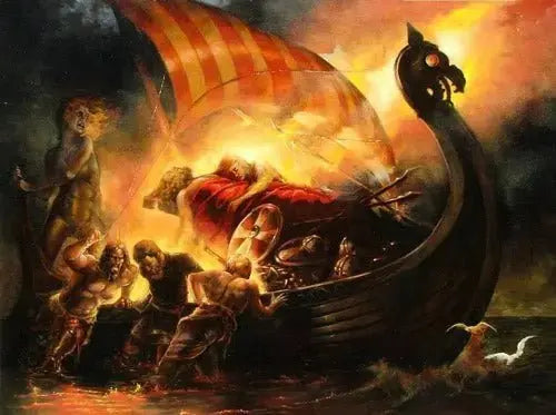 Hringhorni with Balder - Pic by Pagan Roots - Viking Dragon Blogs