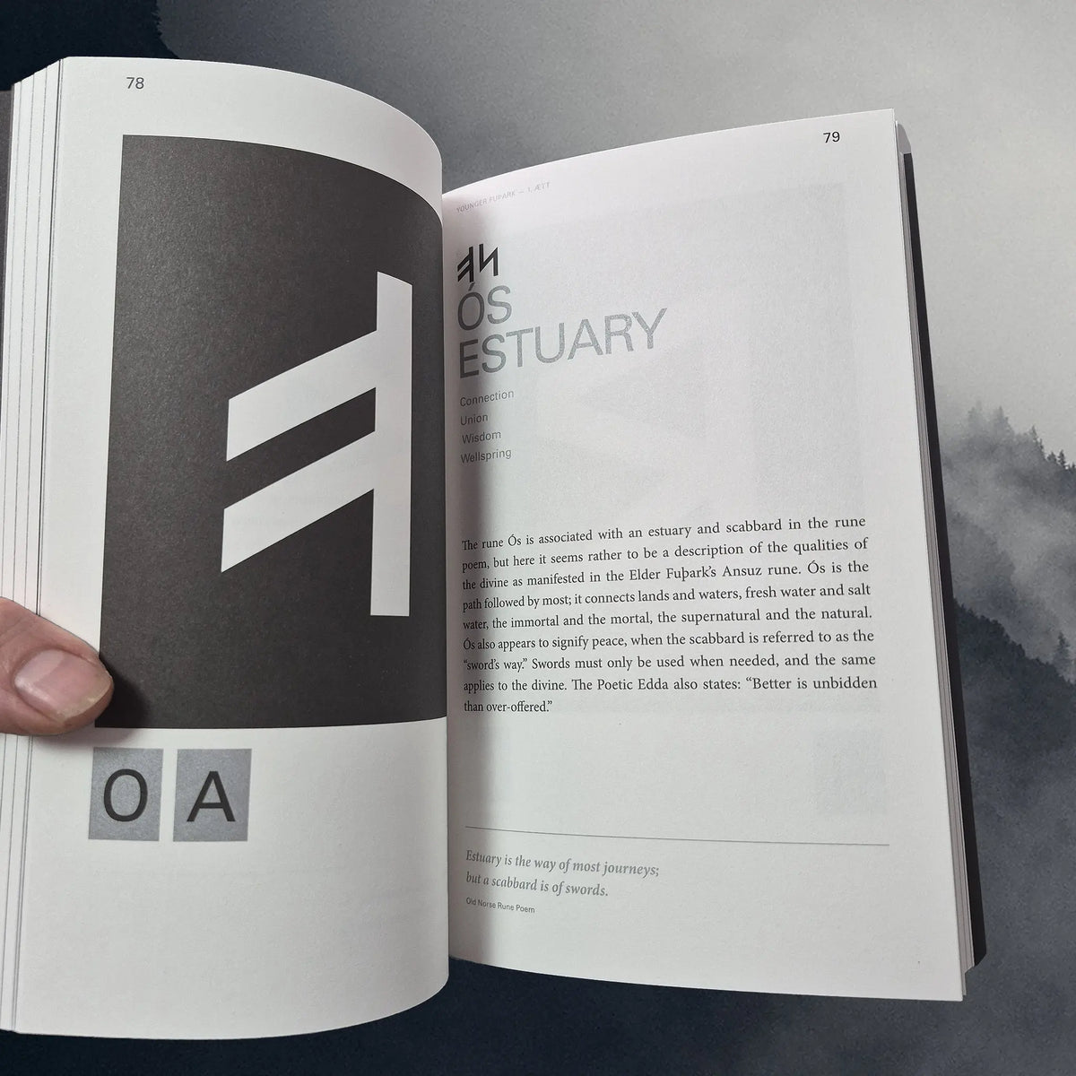 Runes: The Icelandic Book of Fuþark by The Icelandic Magic Company - Inside Book - OS Rune Meaning
