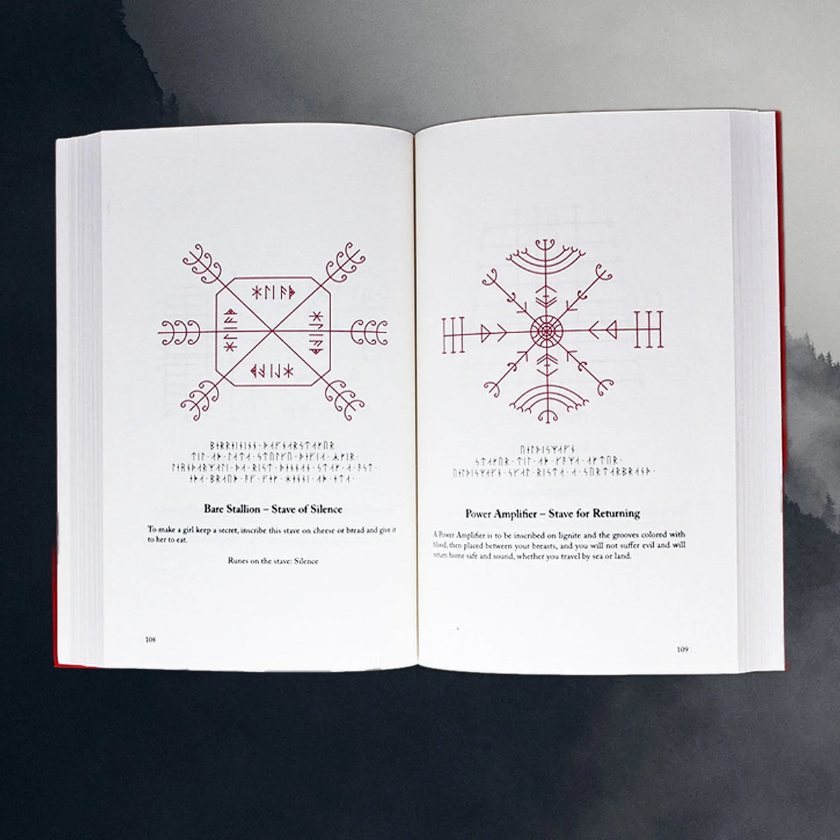 Sorcerer's Screed - The Icelandic Book of Magic Spells - Inside the Book - Rune Staves