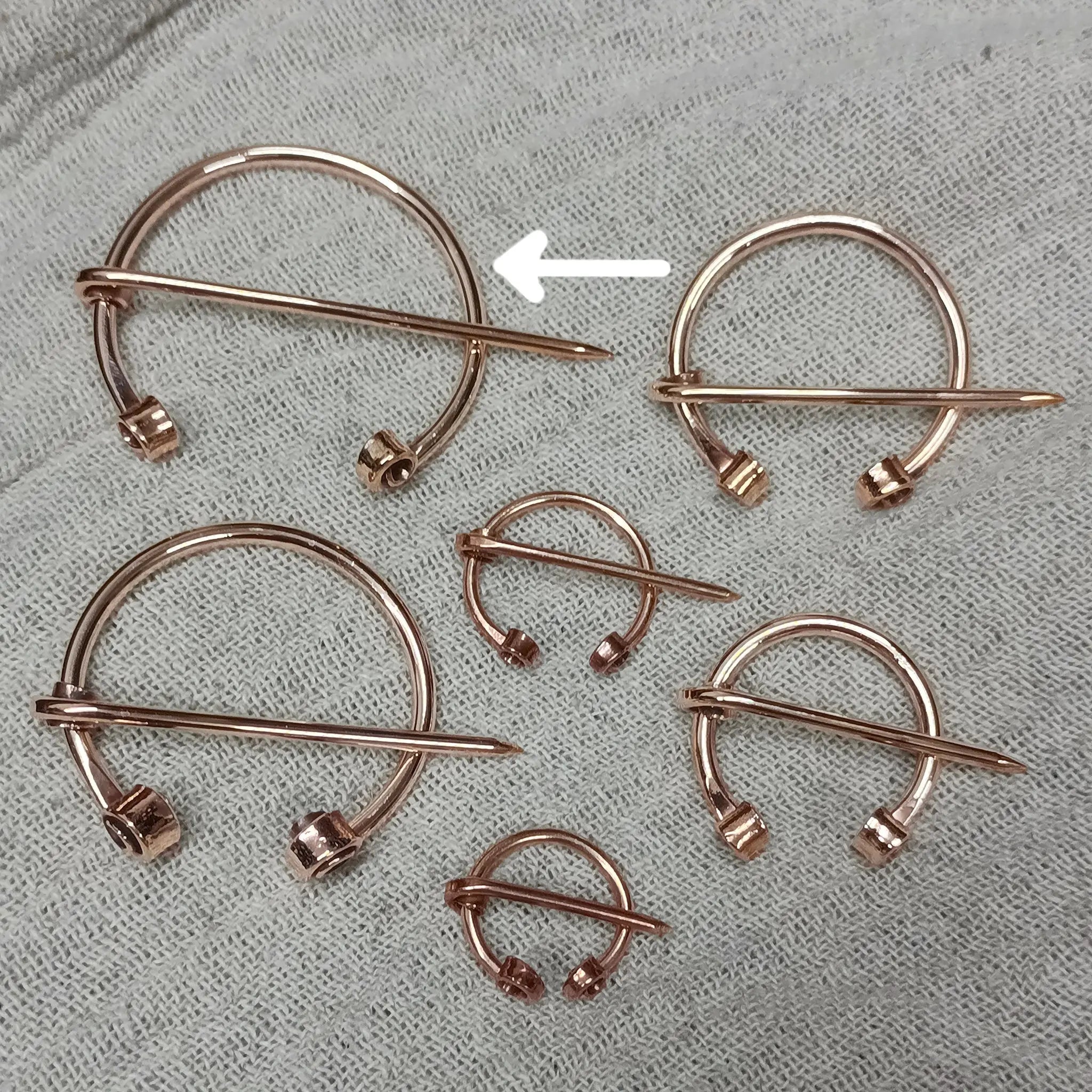 Bronze Clothes Pin / Cloak Pin / Fibula - 50mm Diameter