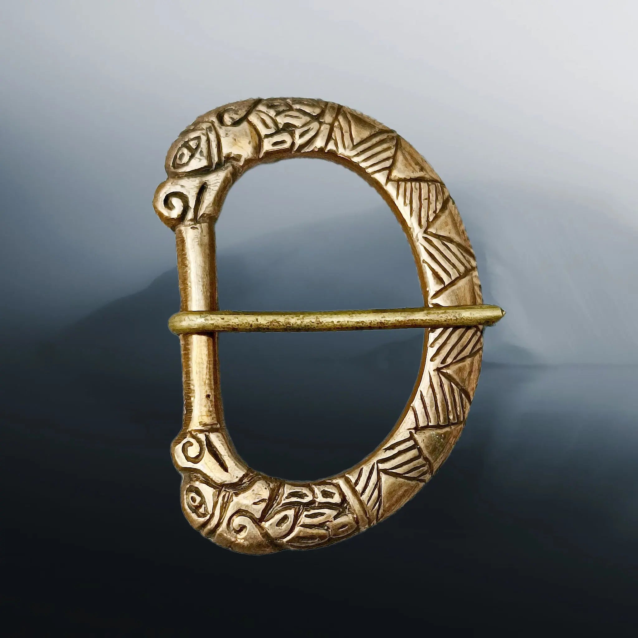 9th - 10th Century Bronze Replica Viking / Saxon Buckle from Orkney