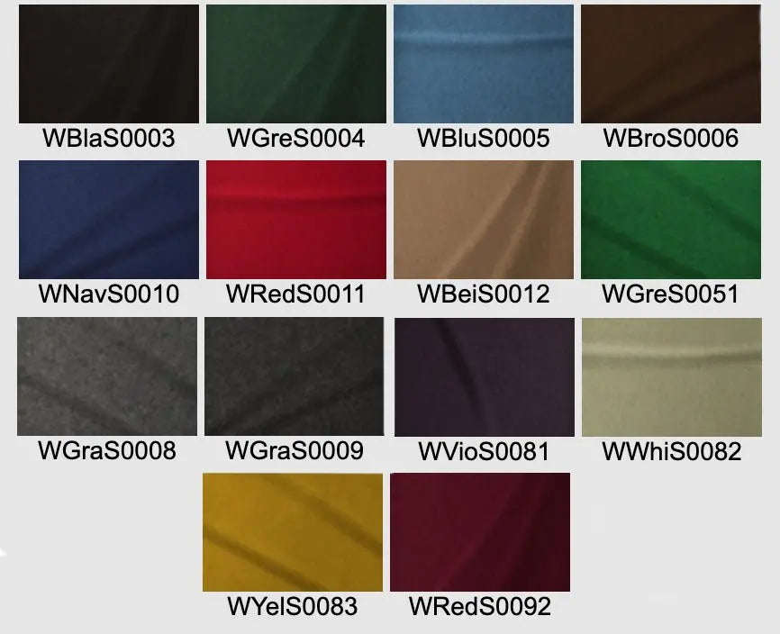 Wool Colours Available for Mens Viking Tunics