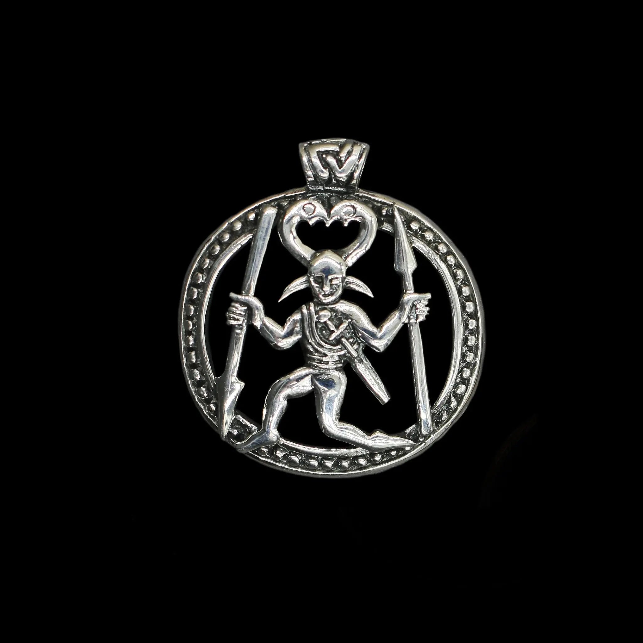 Odin Warrior Pendant - Silver