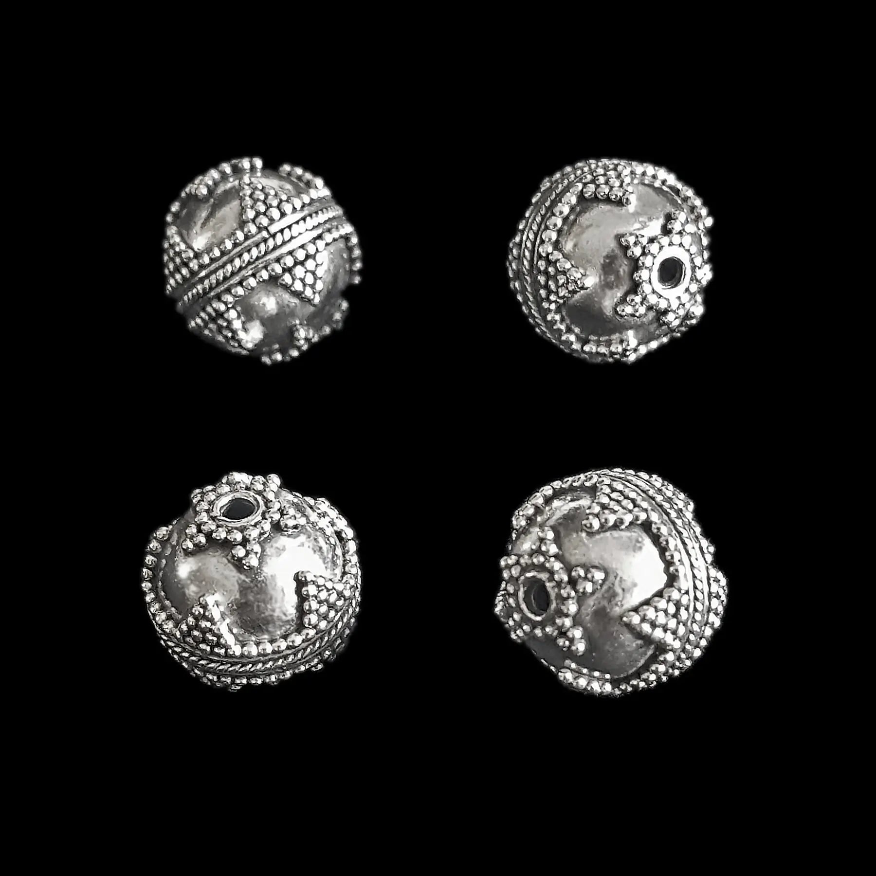Silver Viking Beads from Visby - Triangles