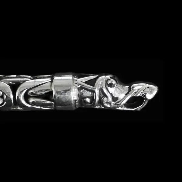 Large Silver Gotland Dragon Head Terminal - Viking Necklaces