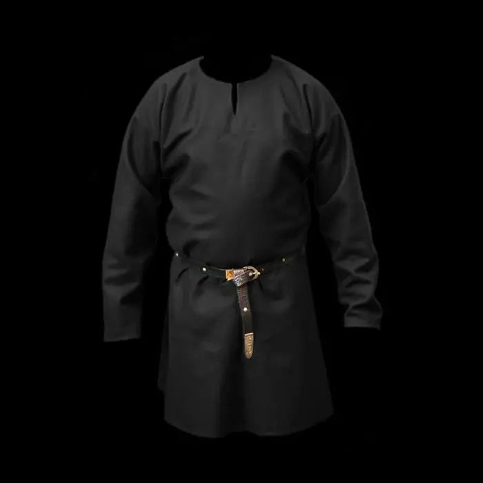 Wool Viking Tunic - S / Black - Viking Tunics