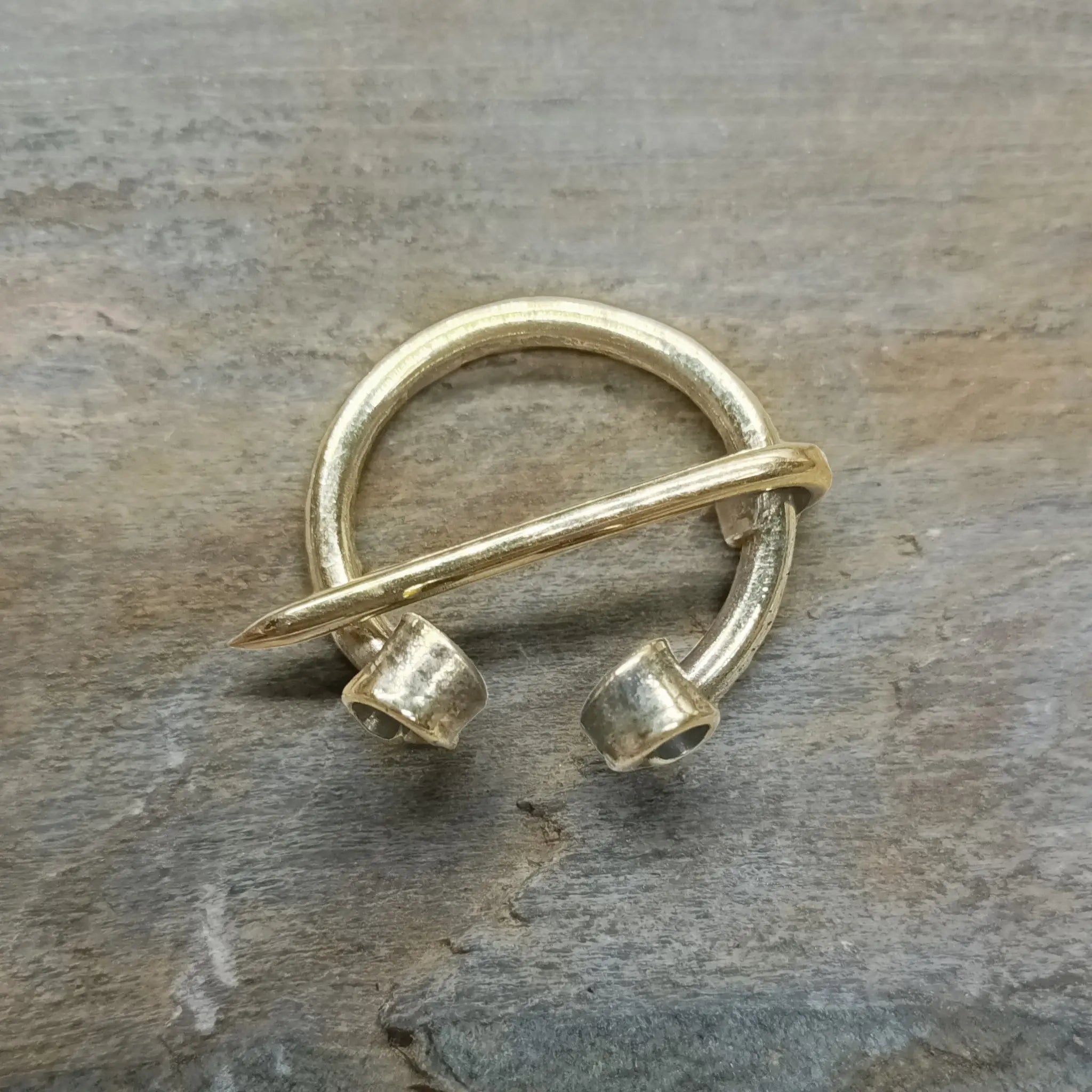 25mm Brass Cloak Pin / Clothes Pin on Rock