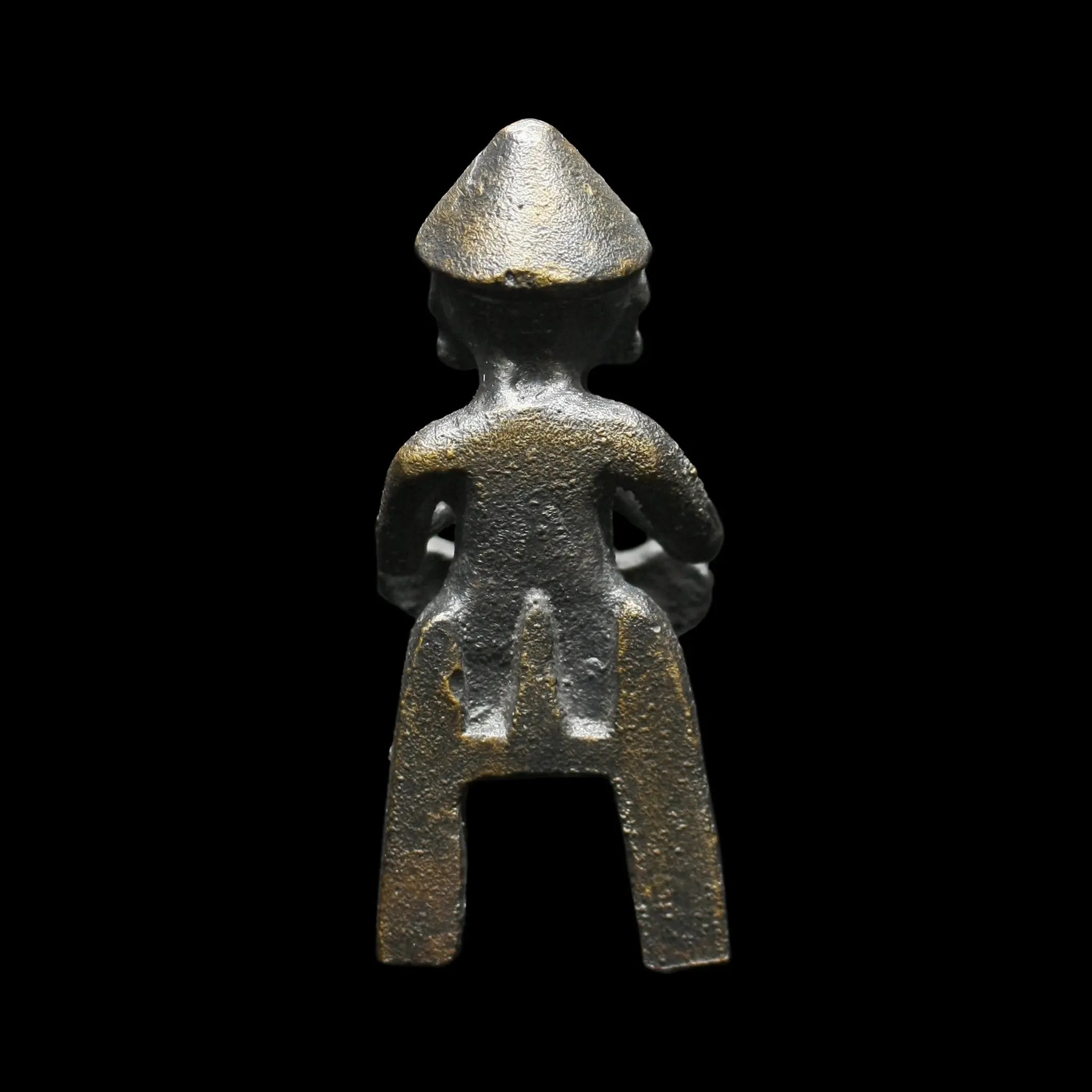 Statue of the Norse God Thor in Solid Bronze - Back View