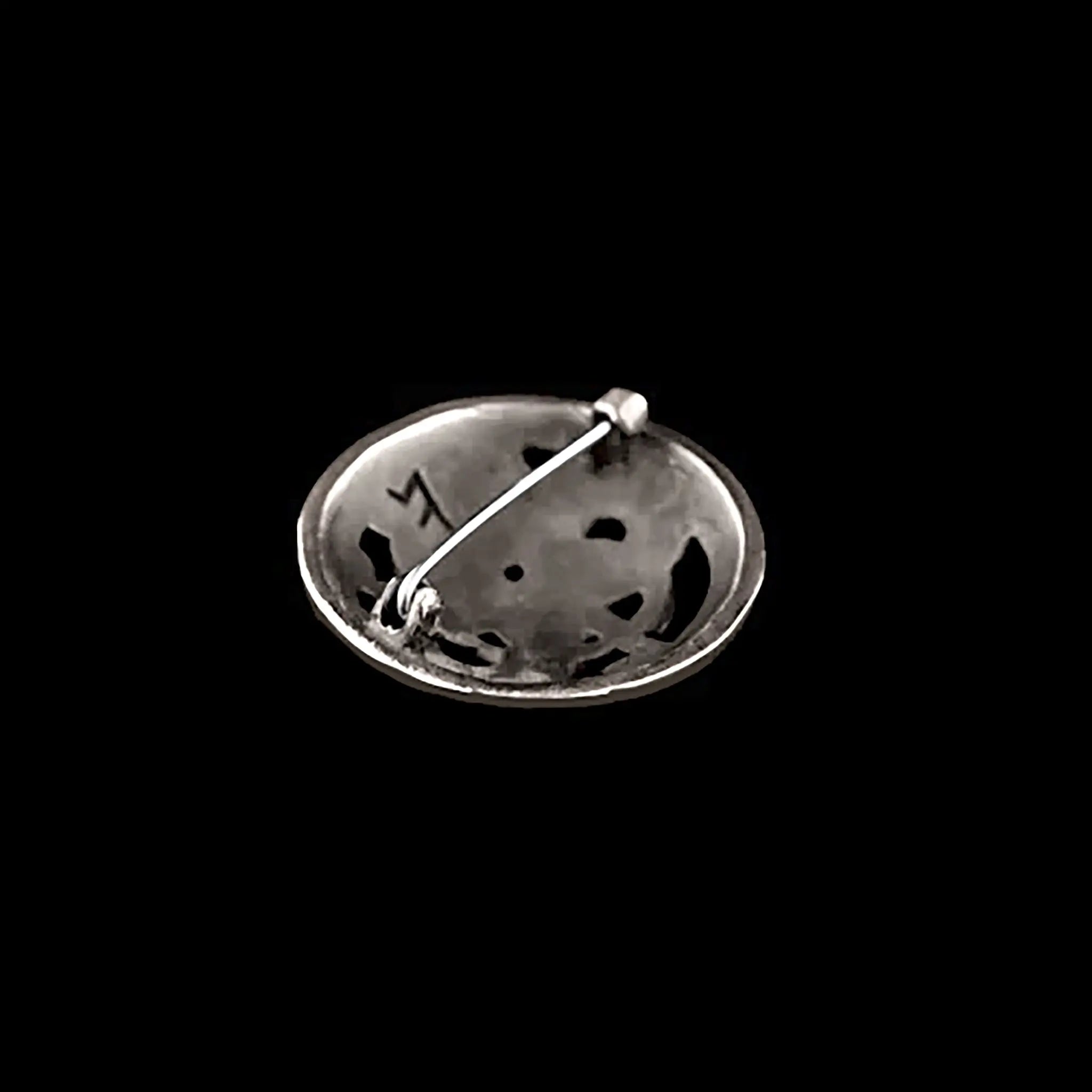 Silver Urnes Viking Dragon Brooch - Back Angle View
