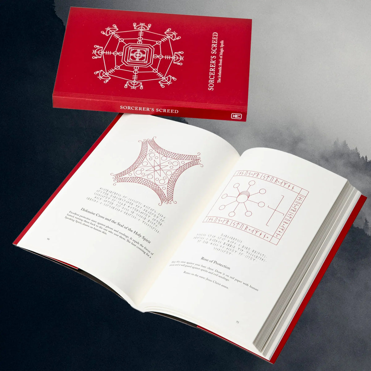 Sorcerer's Screed - The Icelandic Book of Magic Spells - Inside Book Display