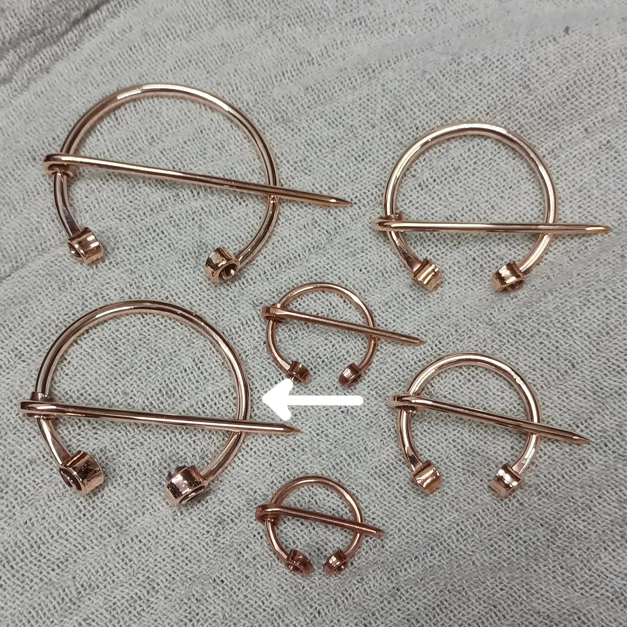Bronze Clothes Pin / Cloak Pin / Fibula - 40mm Diameter