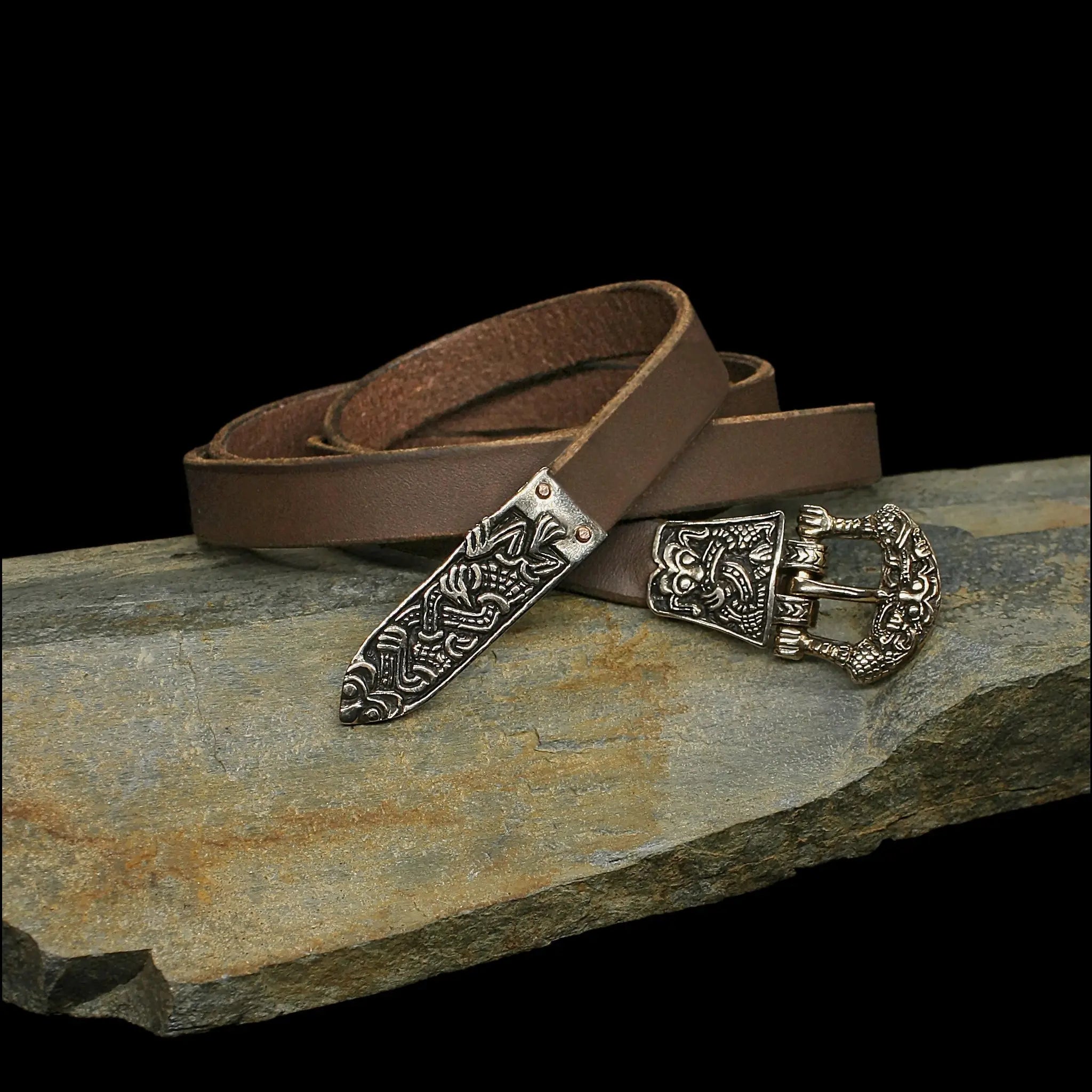 High status Vikimg belt with gripping beast fittings