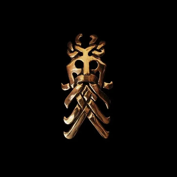 Viking Warrior Mask Pendant - Bronze - Viking Pendants
