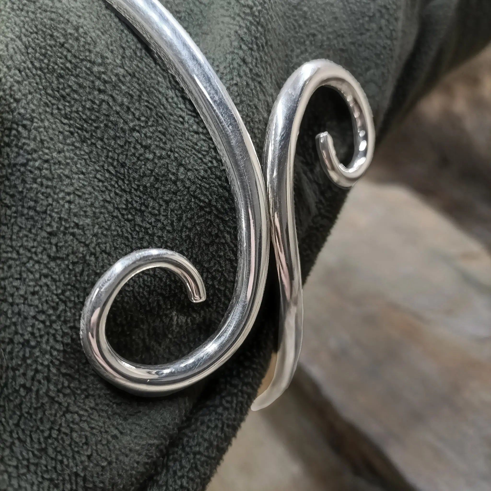 Hand Forged Silver Viking Arm Ring / Band Bracelets