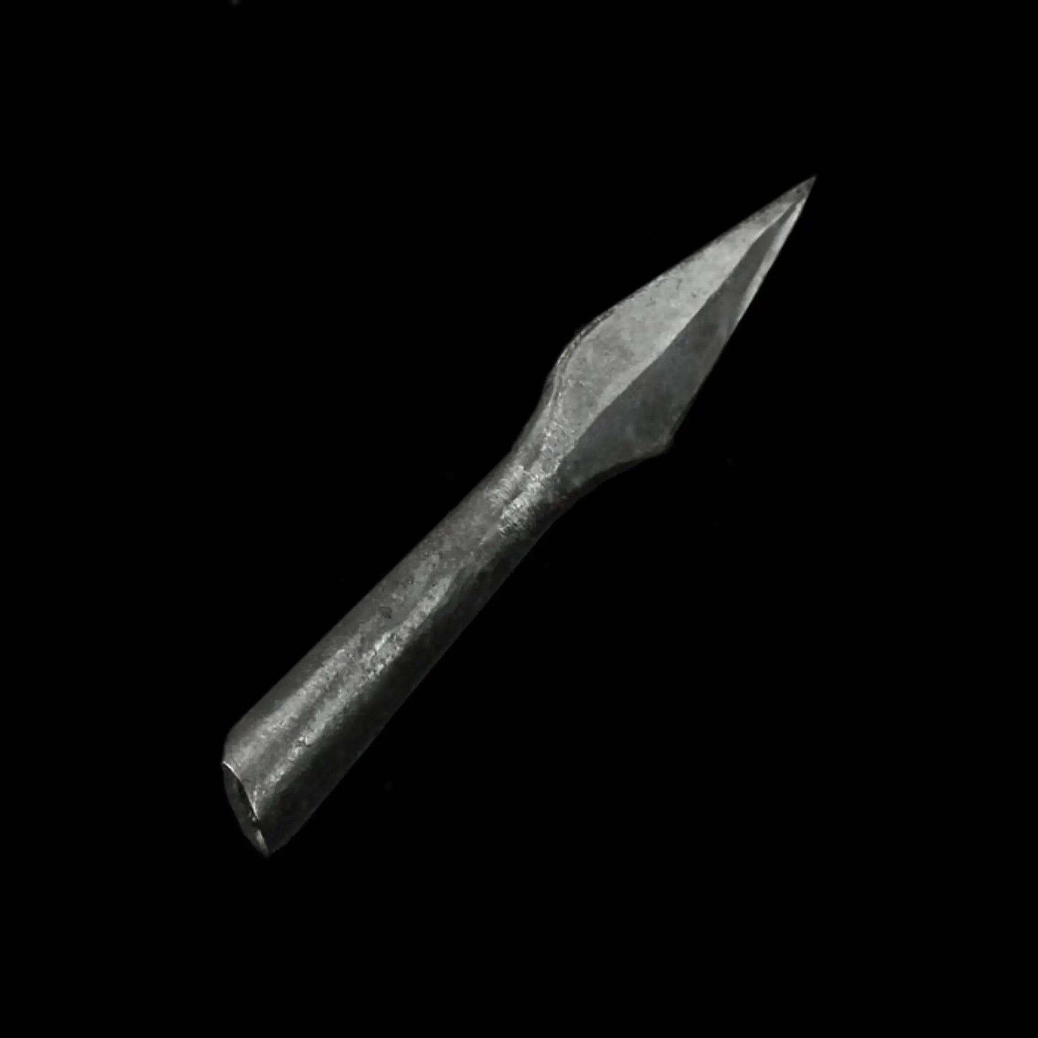 Hand-Forged Iron Arrowhead With Socket Bows & Arrows