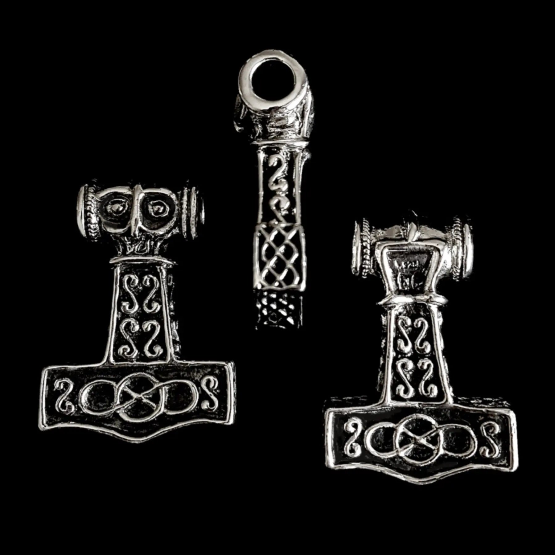 Silver Thors Thunder Hammer Pendant