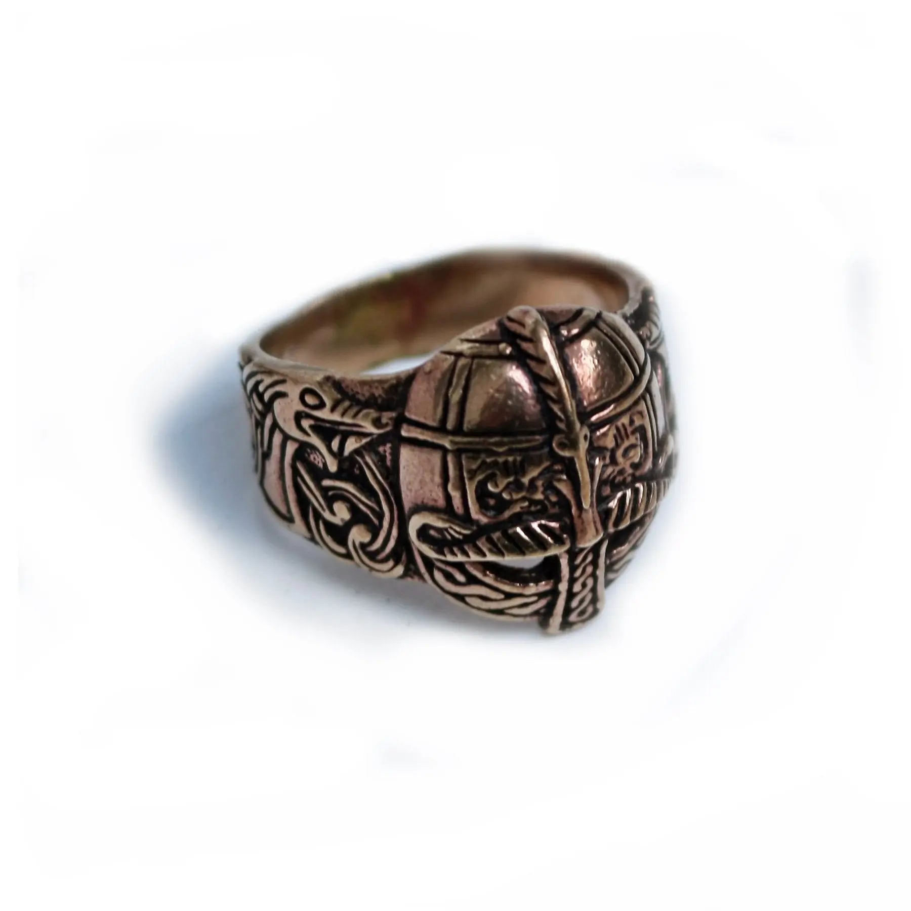 Bronze Viking Helmet Ring - Viking Rings